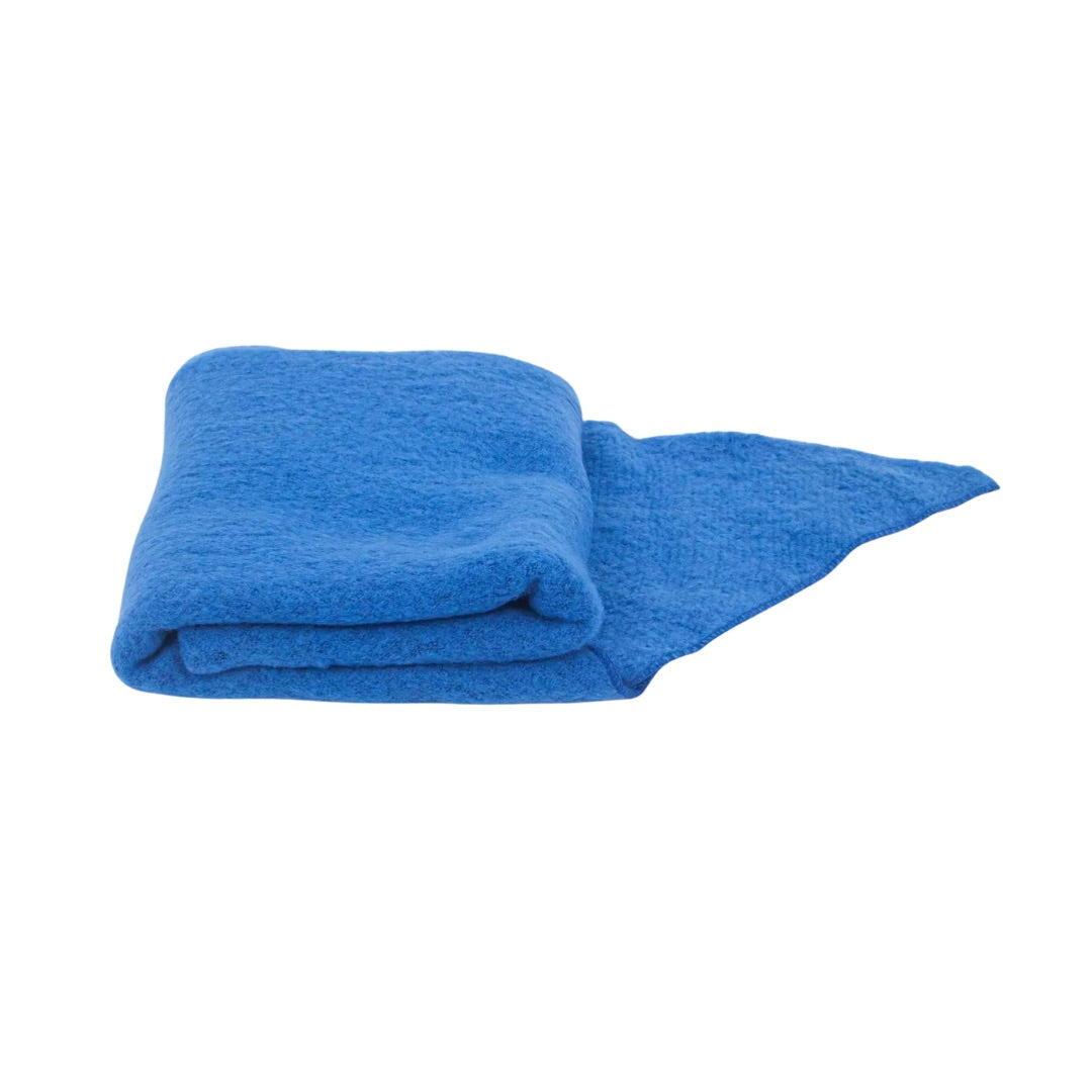 SARTA | Evie Heavyweight Asymmetric Scarf / Blue