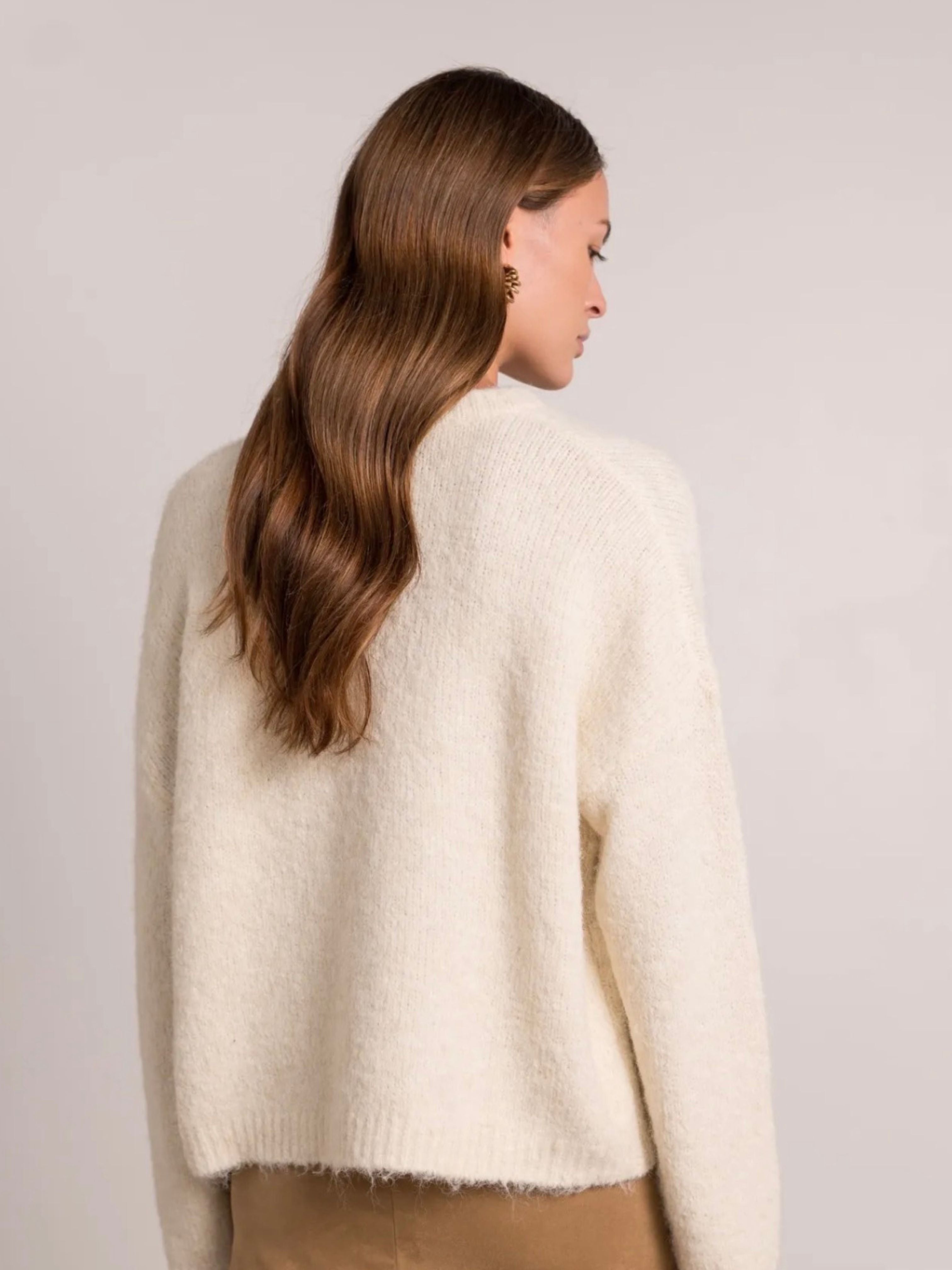 KIKOKI | Dolce Vita Espresso Martini Embroidered Sweater - Beige