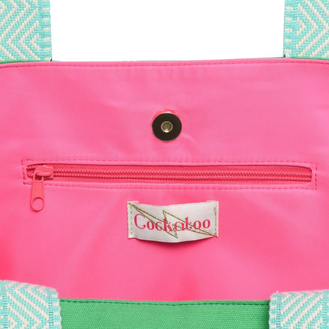 COCKATOO | Green Large Beach Bag