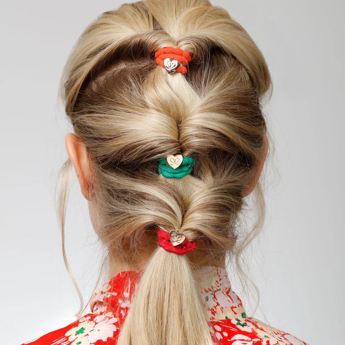 BY ELOISE London | Emerald Green Hair Band with Gold Heart