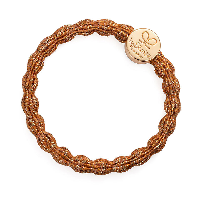 Amber Metallic Hair Band with Gold Circle Charm