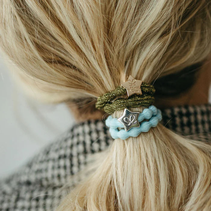 BY ELOISE London | Olive Green Metallic Hair Band with Gold Star