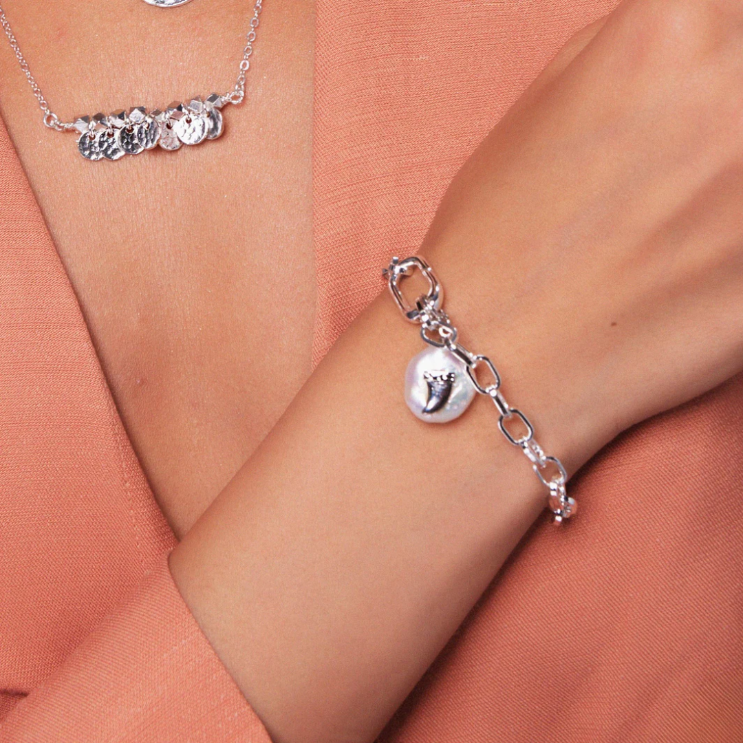 ASHIANA London | Elise Open Link Chain Bracelet Silver