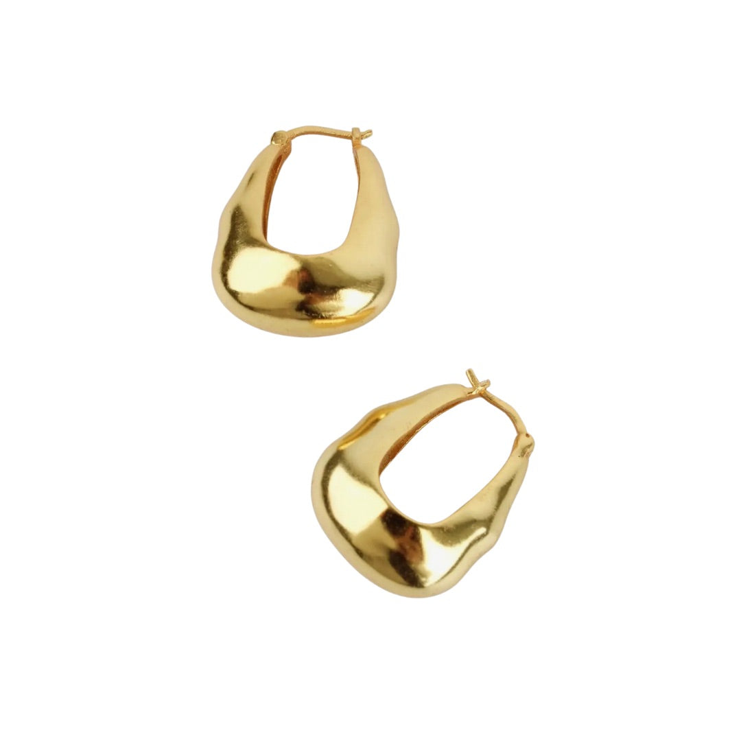 Gold Chunky Hoop Earrings