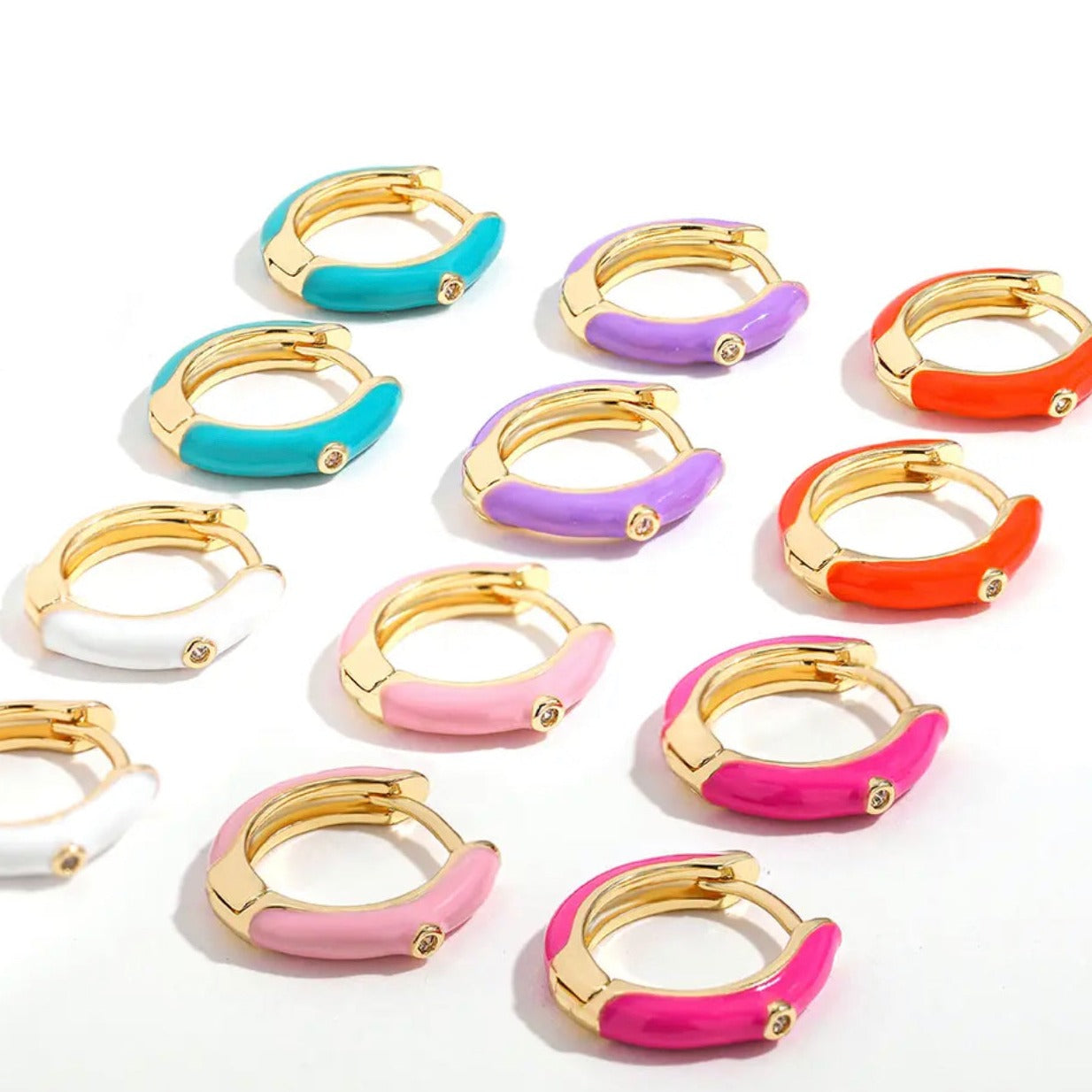 neon orange earrings toria lee