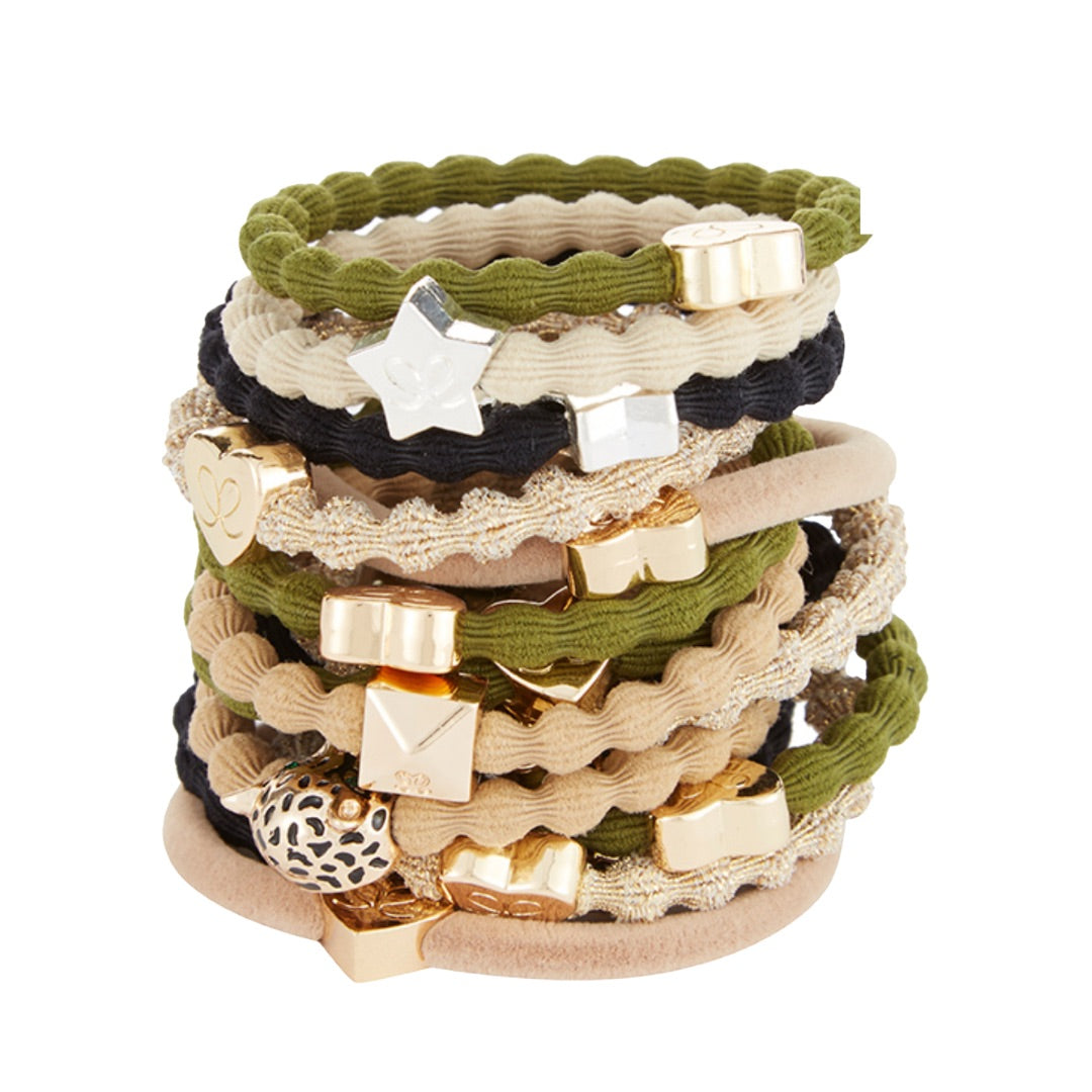 BY ELOISE London | Camel Hair Band with Gold Jaguar