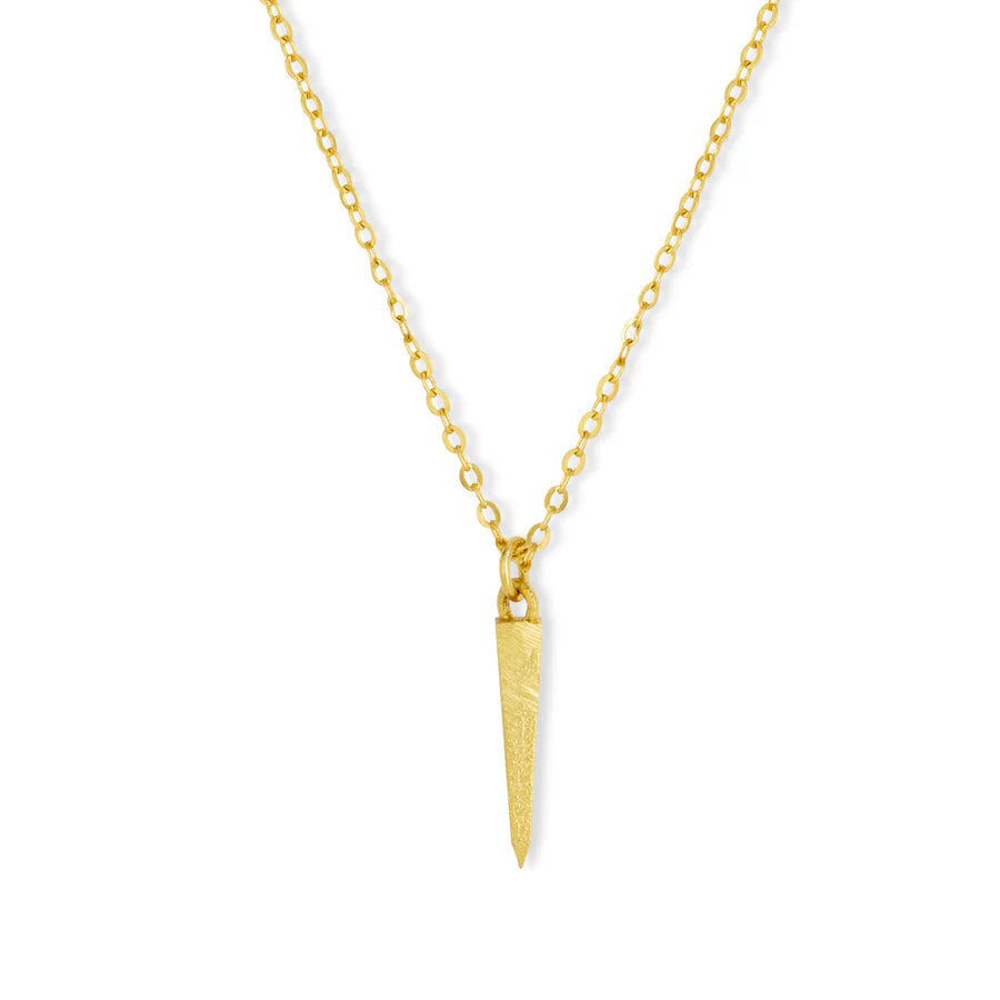 Luca Spike Gold Pendant Necklace