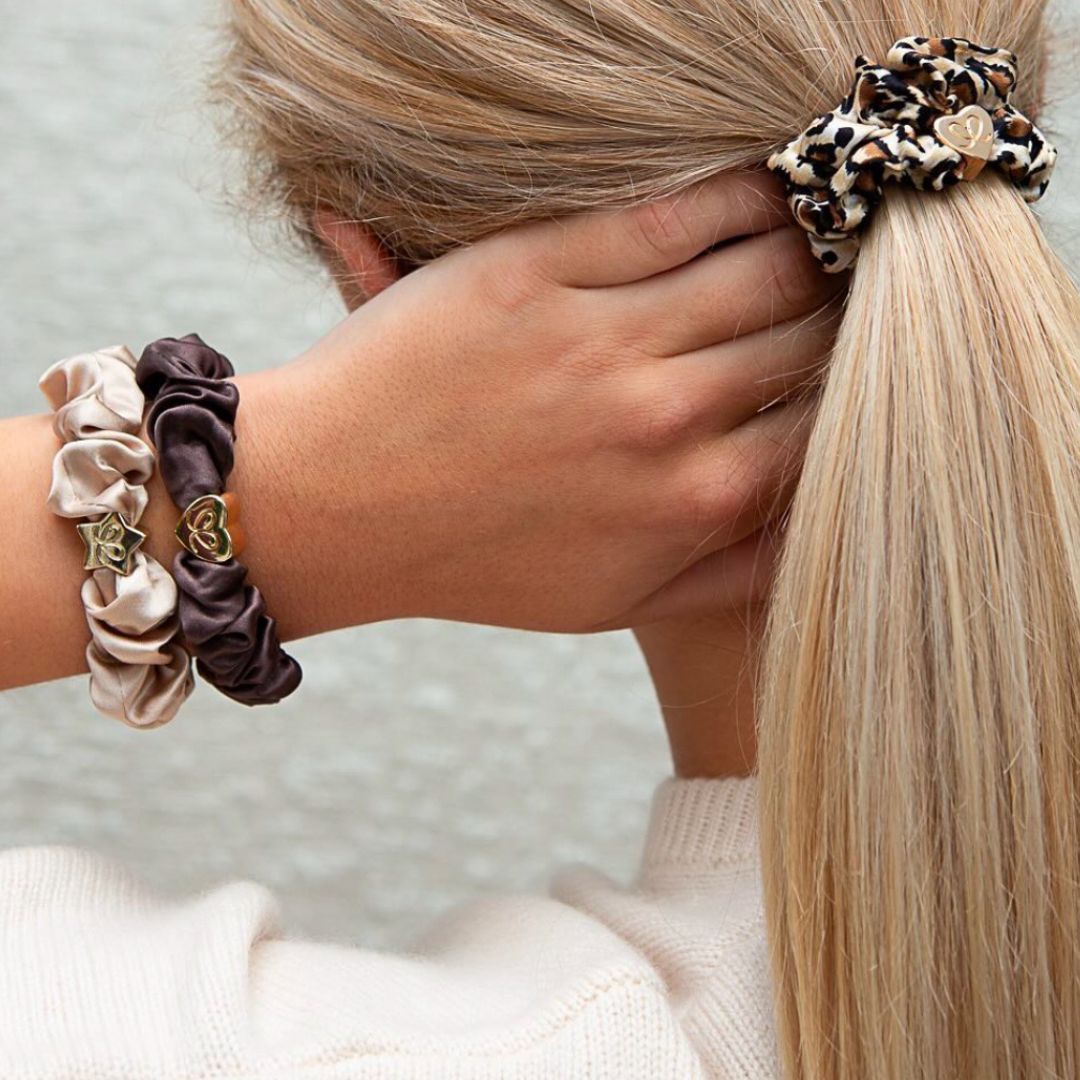 Silk Scrunchie Leopard Print By Eloise
