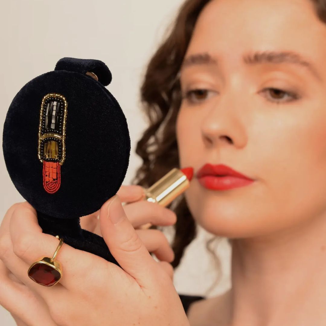 Cosmetics Lipstick Compact Mirror