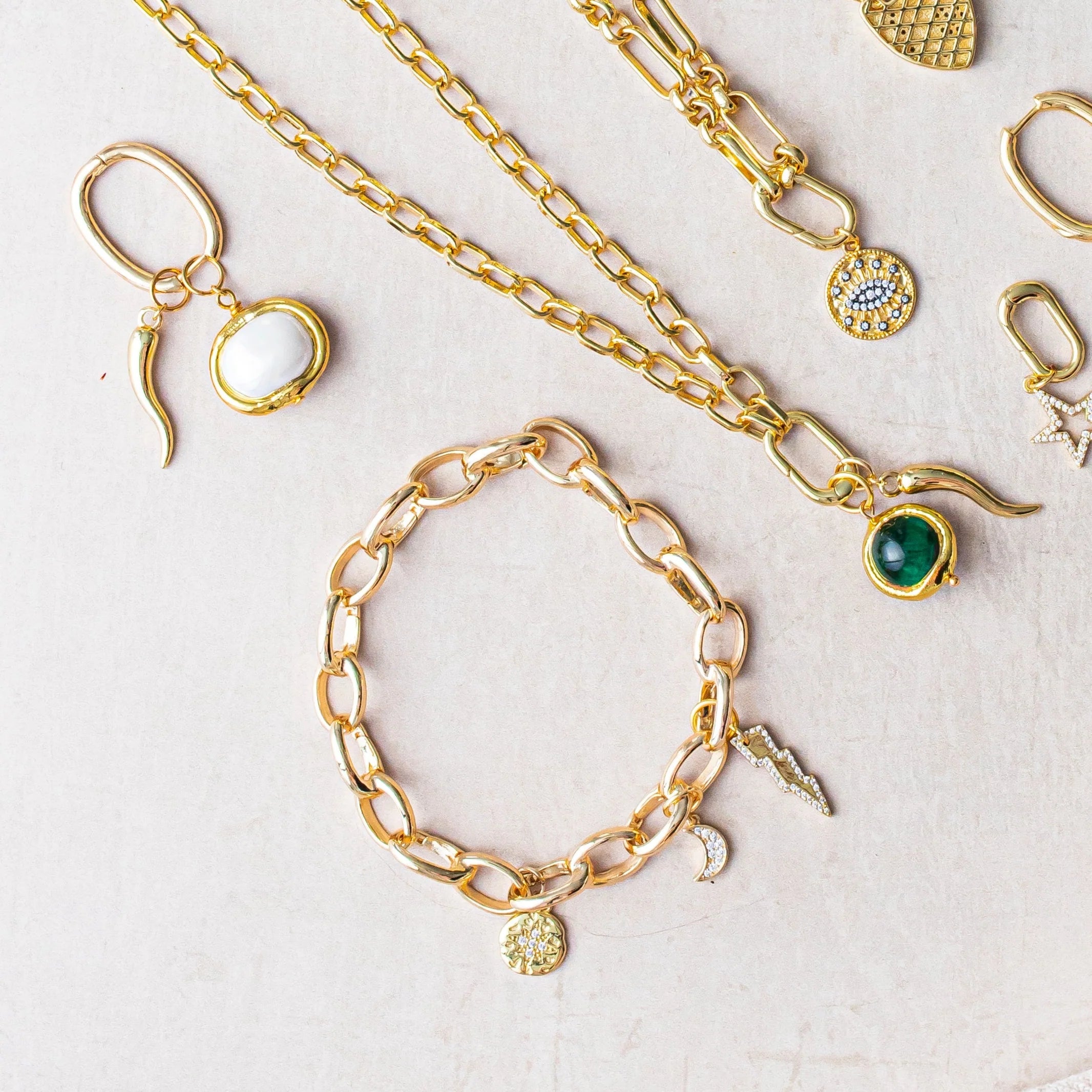 ASHIANA London | Luna Gold Charm