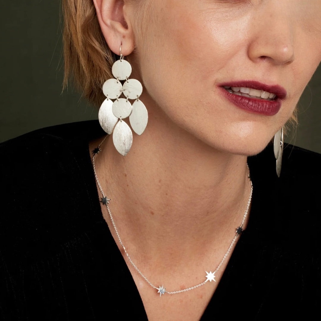 Mini Cheyenne Silver Earrings
