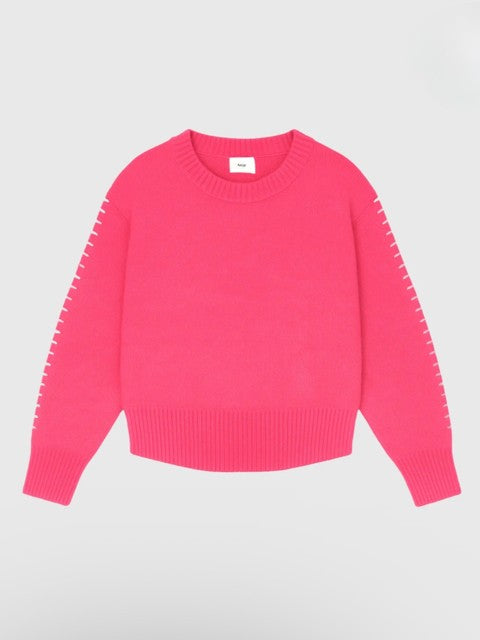 Bright Candy Jumper with White Stitching