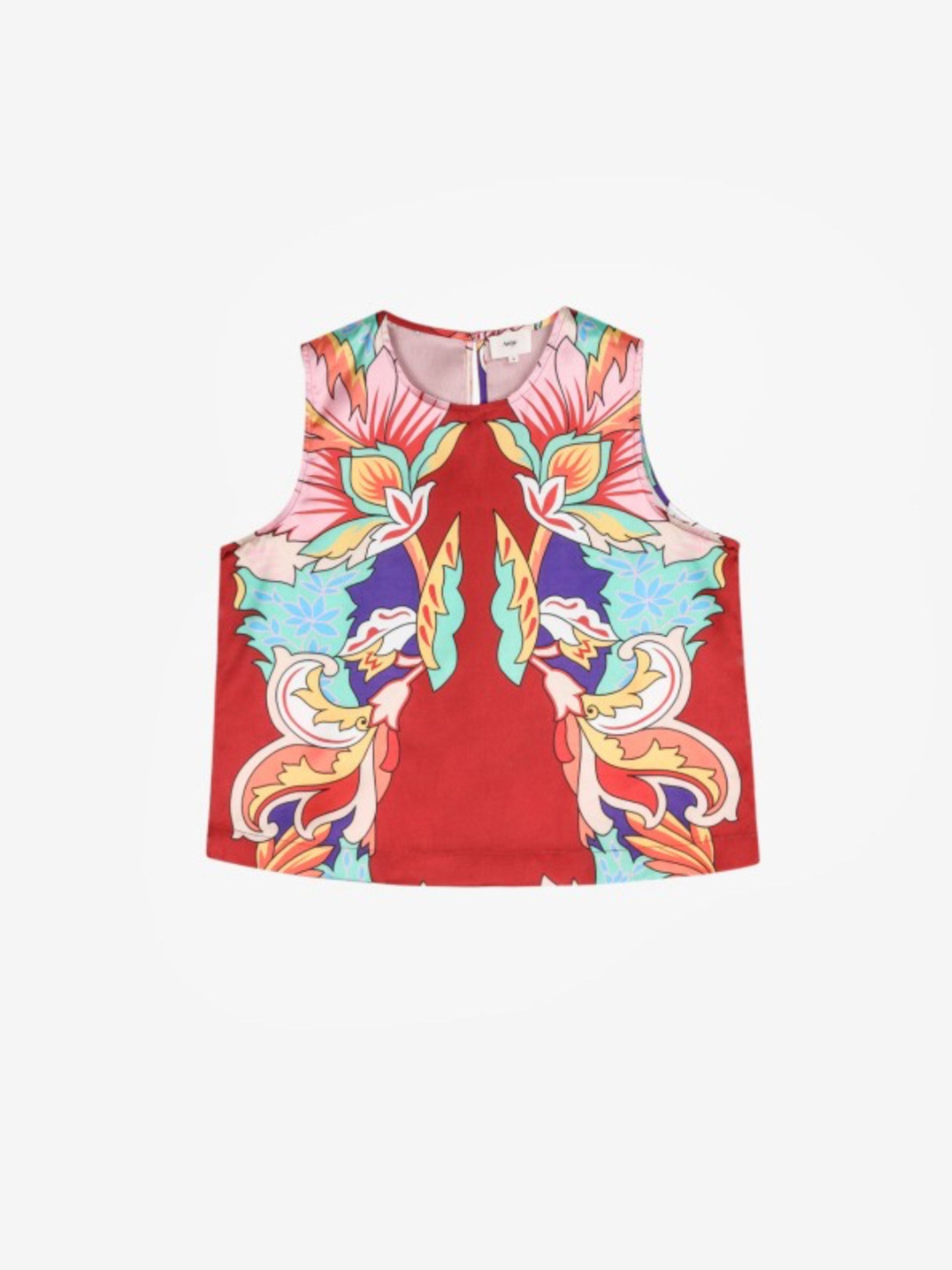 Sounay Patterned Tank Top