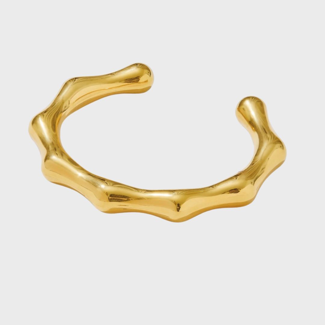 ASHIANA LONDON | Take Bamboo Chunky Gold Bangle