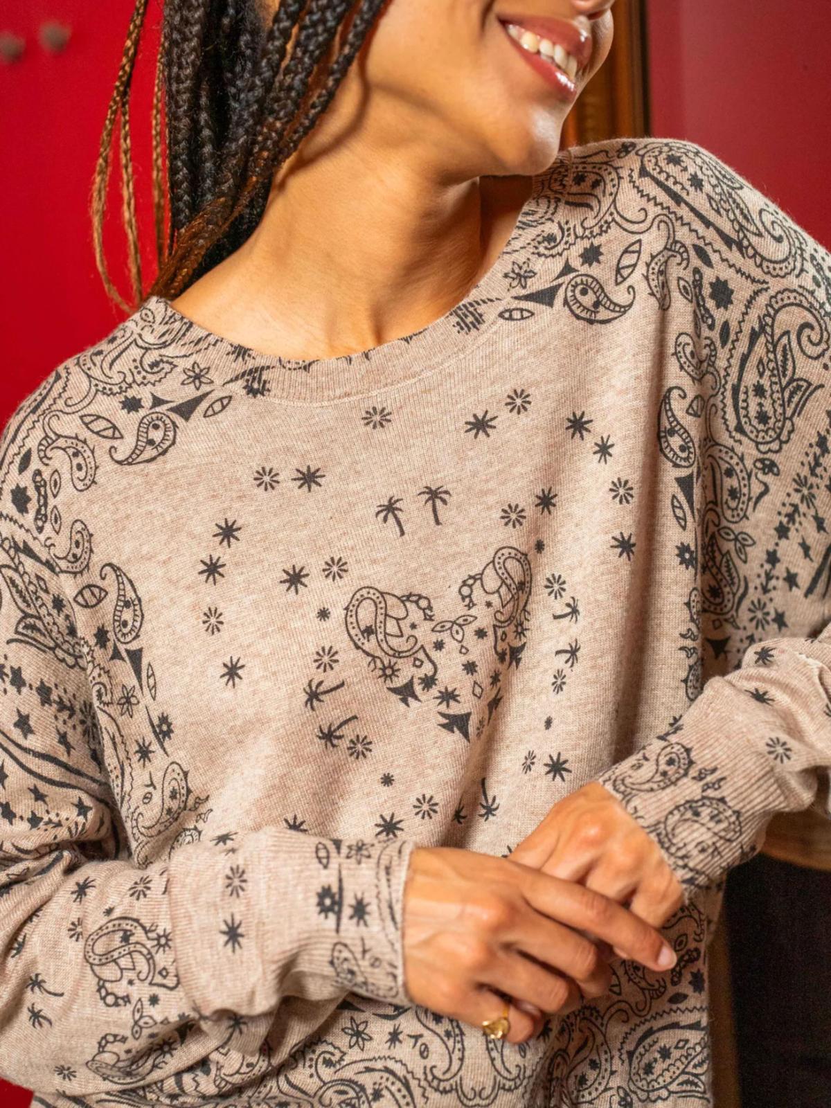 GOLD & SILVER | Kera Camel Bandana Jumper