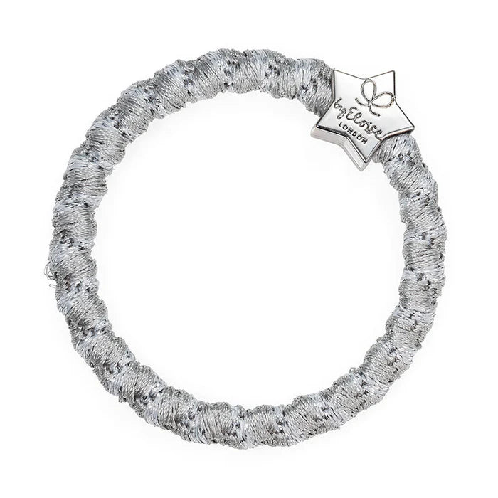 Silver Woven Hair Band with Silver Star