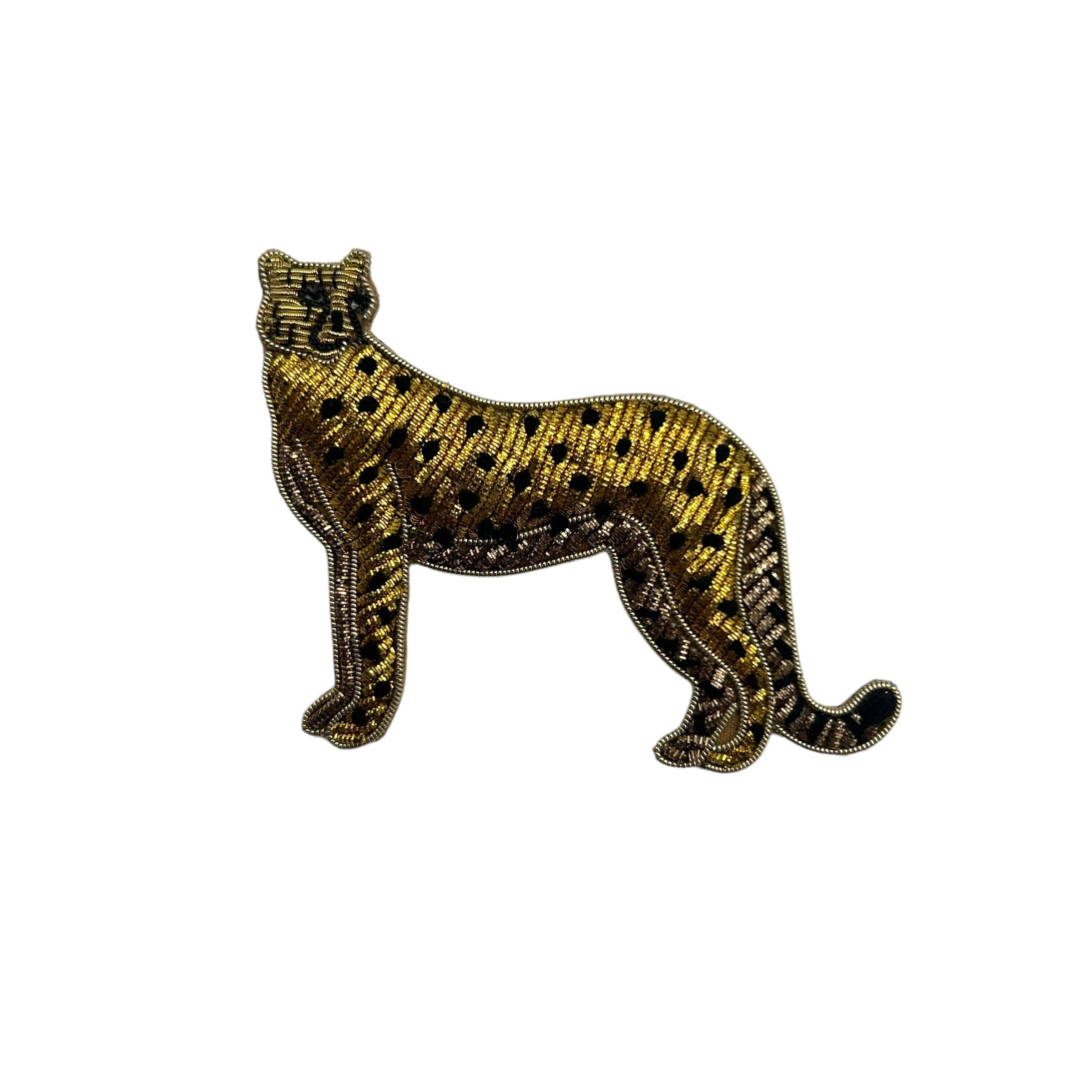 Cheetah brooch sixton london