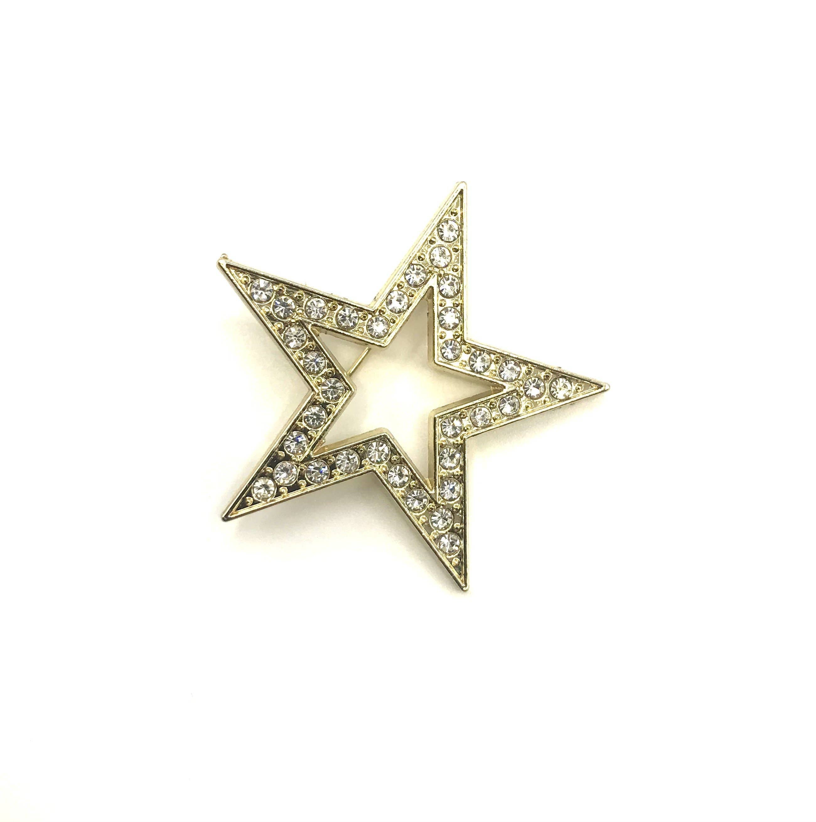 Bejewelled Star Pin Brooch Sixton London