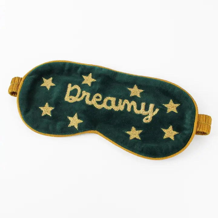 Green Velvet Dreamy Sleep Eye Mask
