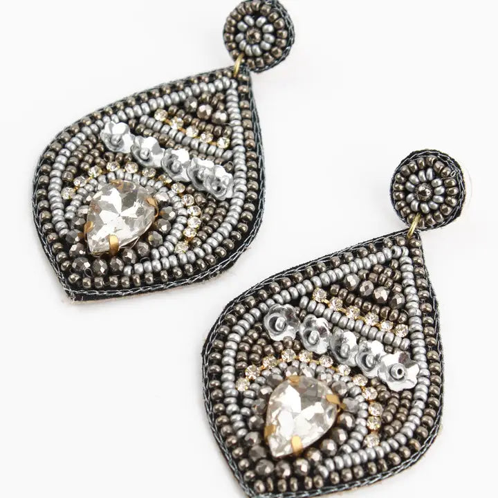 Silver Tear Drop Earrings