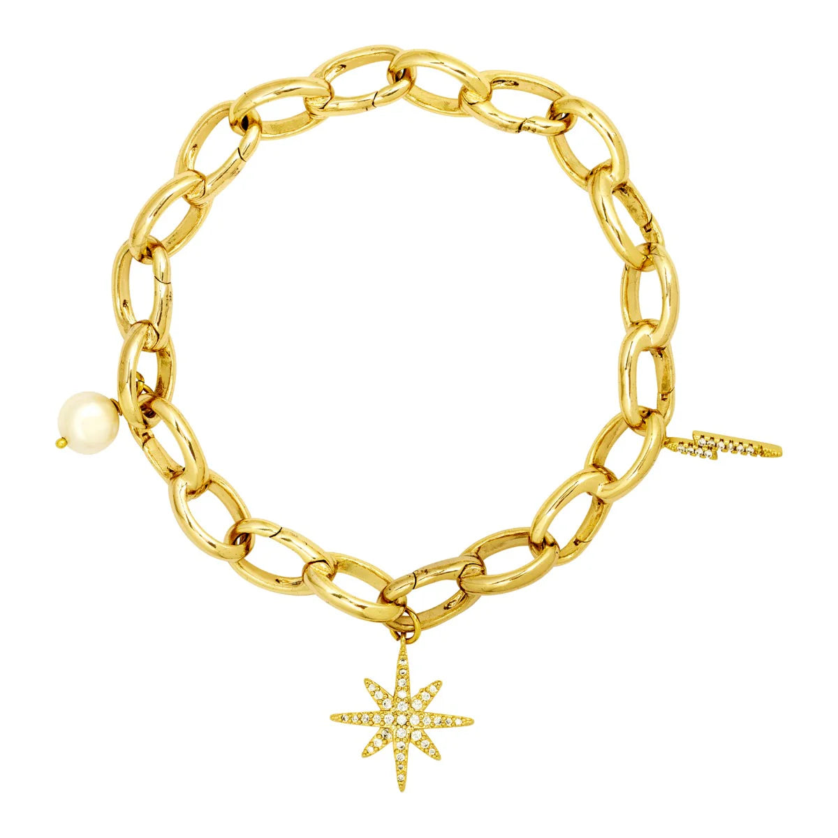 ASHIANA London | Lightening Bolt Gold Charm