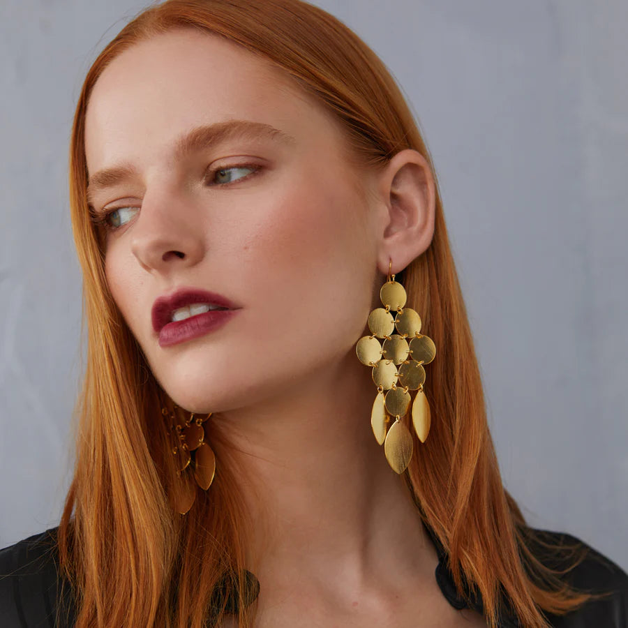 ASHIANA London | Cheyenne Gold Statement Earrings