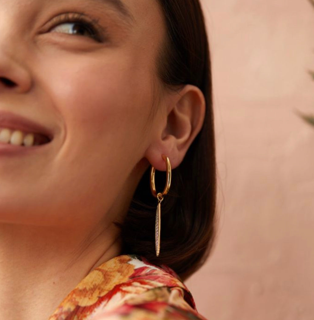 ASHIANA London | Gaby Gold Hoop Earrings
