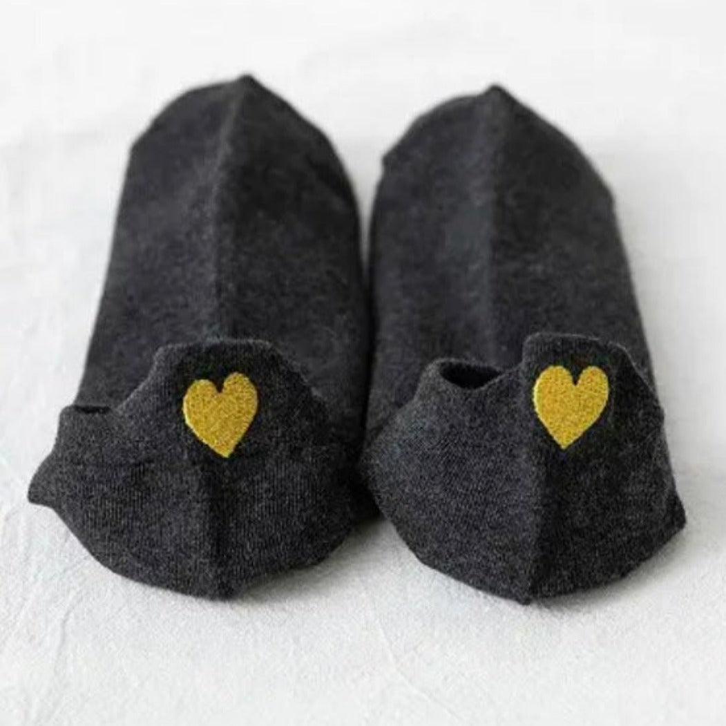 TORIA LEE | Charcoal Love Socks