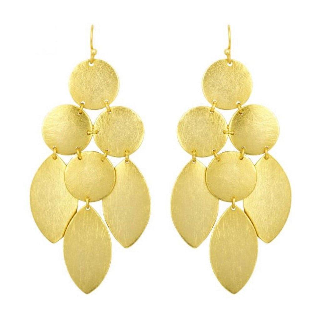 Mini Cheyenne Gold Earrings Chandelier