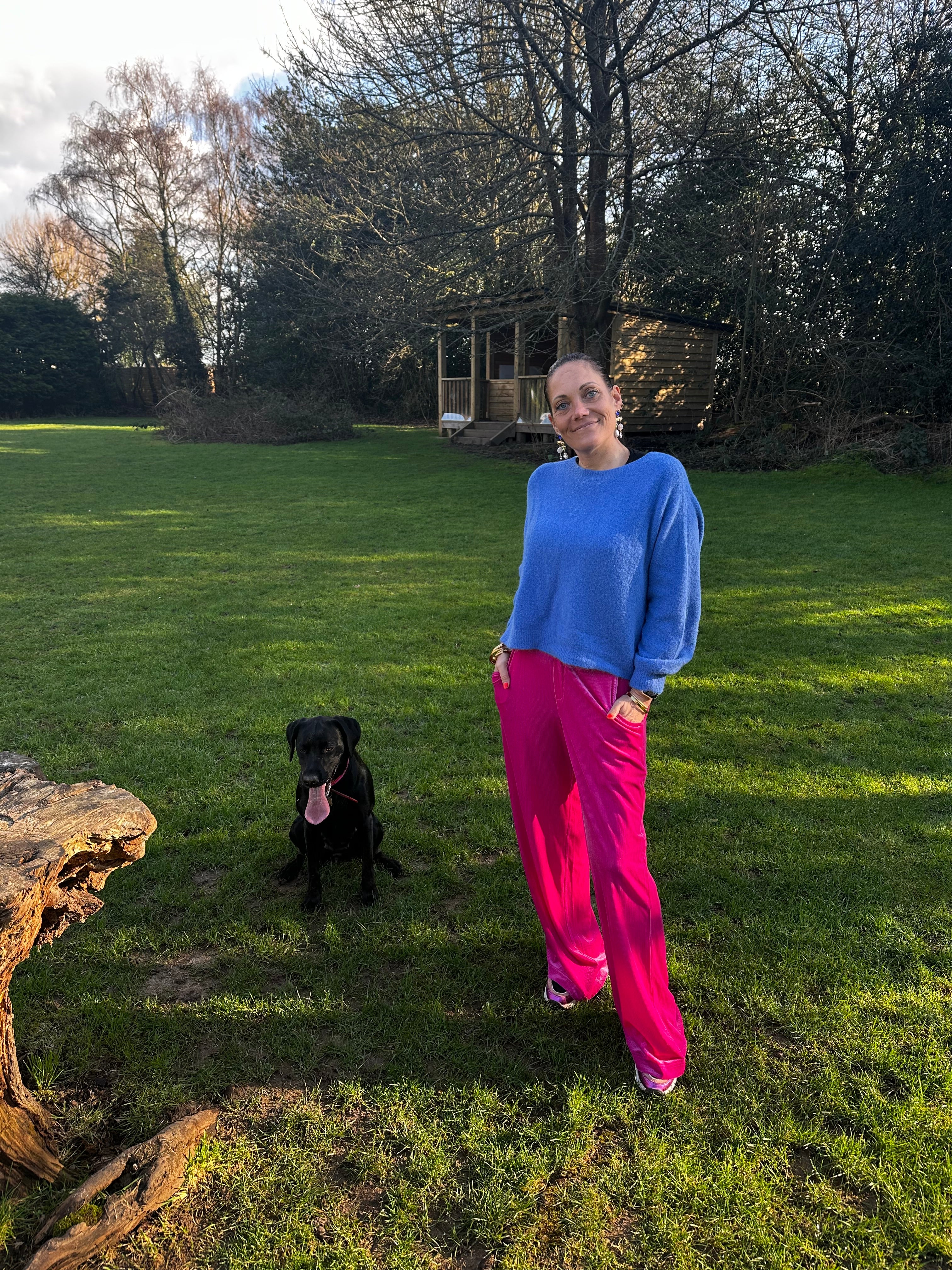LUELLA Fashion | Bettina Short Alpaca Jumper In Blue