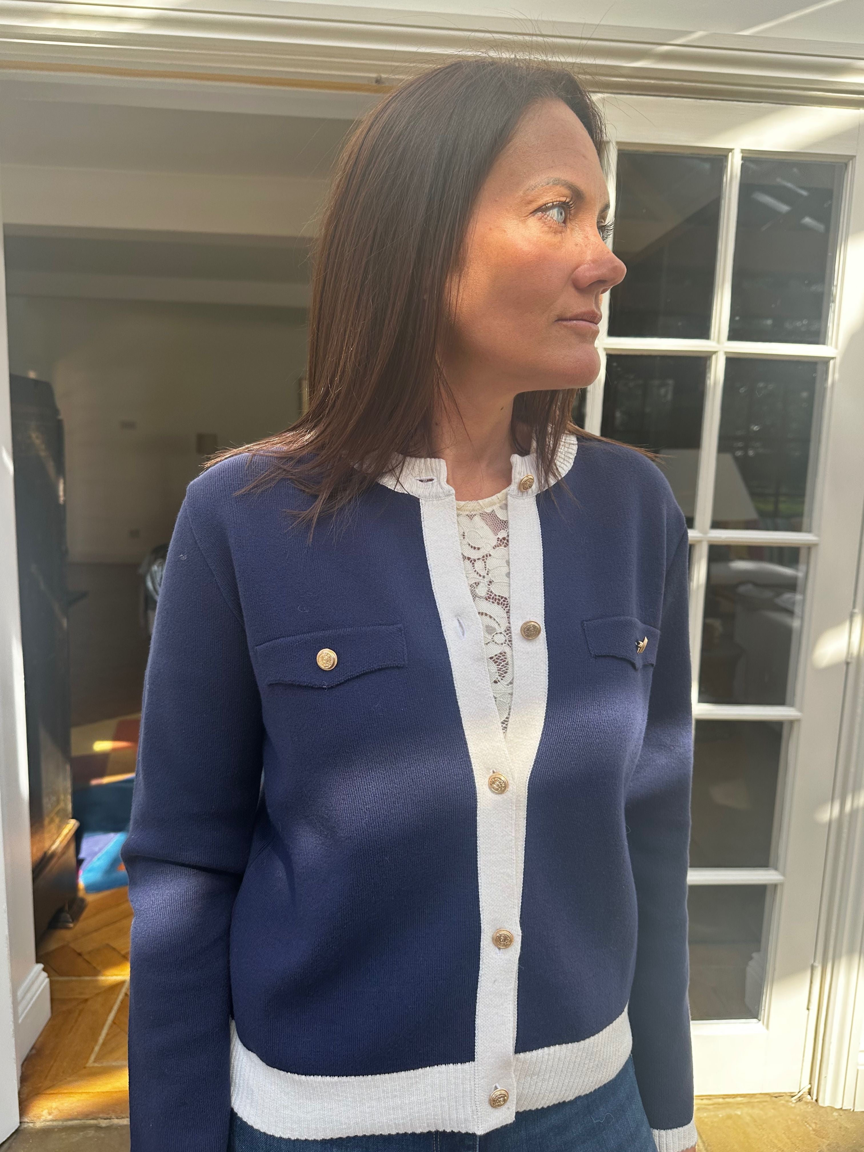 AN'GE | Luzia Cardigan Navy