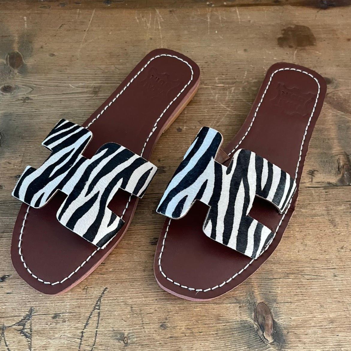 Moroccan Zebra Summer Sandals