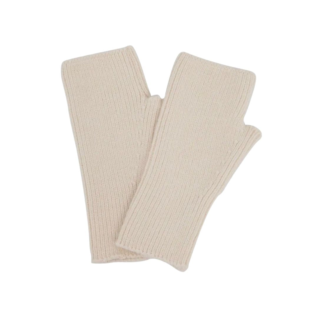 SARTA | Dylan Cream Ribbed Wrist Warmers / Gloves