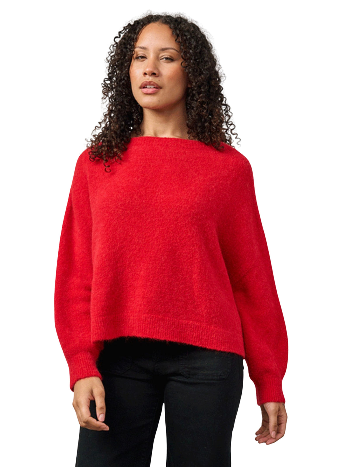 Bettina Red Jumper Alpaca