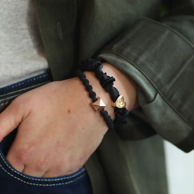 black silk scrunchie by eloise
