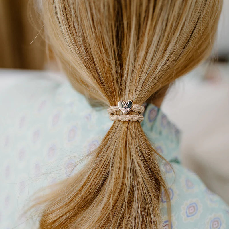 metallic gold heart hair band