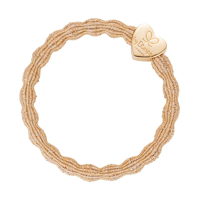 metallic gold and gold heart hair band by eloise