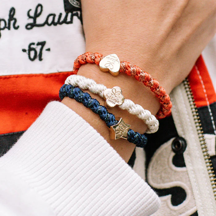BY ELOISE London | Navy Woven Hair Band with Gold Star