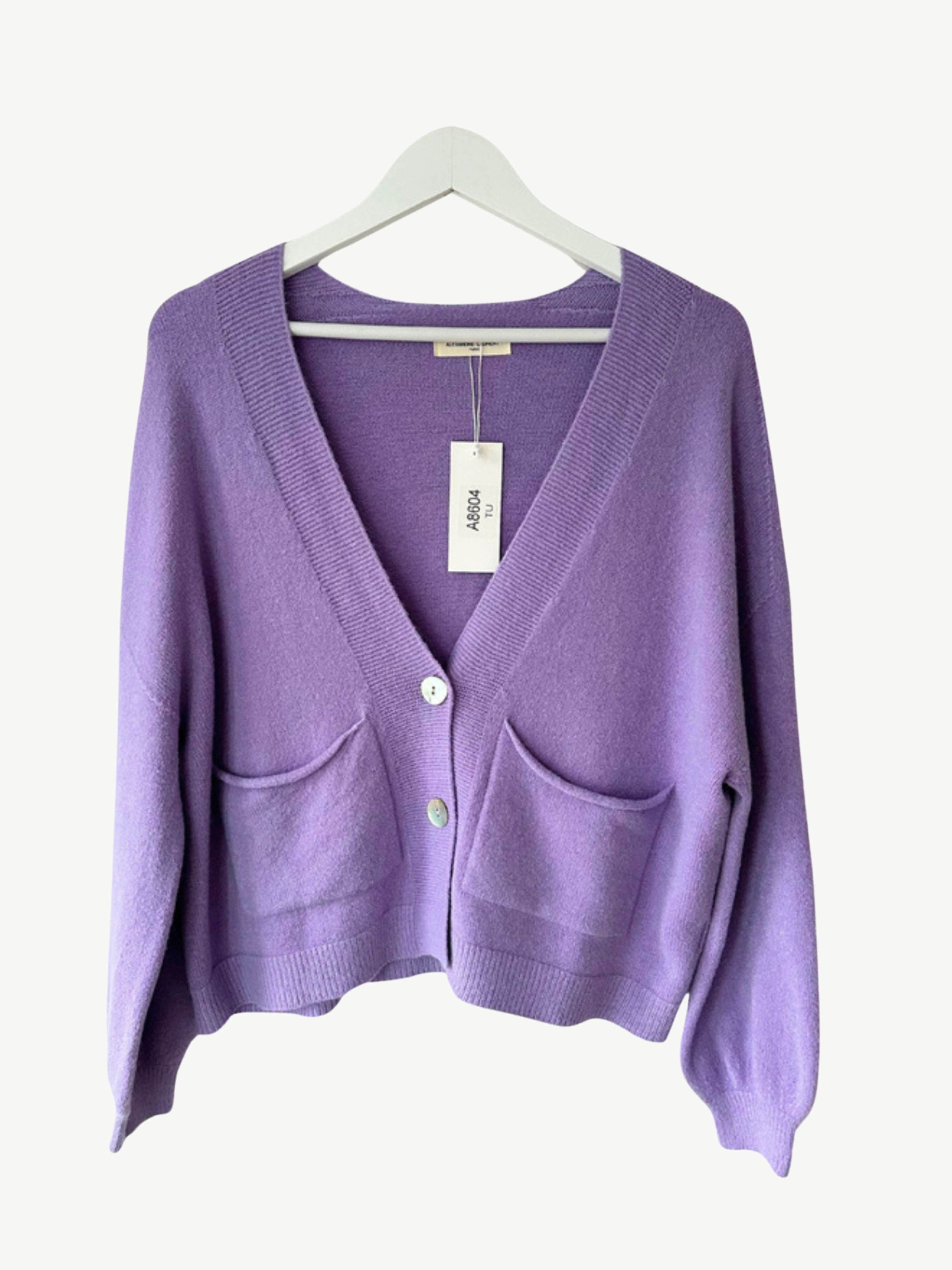 Lilac discount crop cardigan