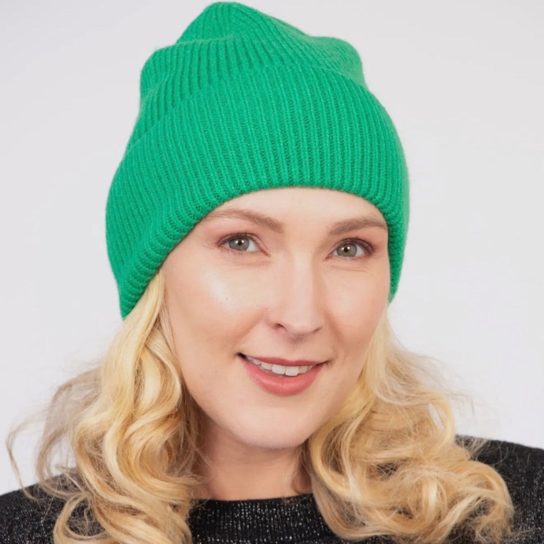 SARTA | Noelle Beanie Hat - Bright Green