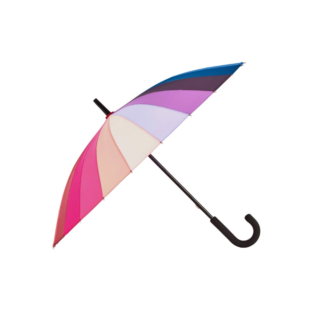everyday rainbow umbrella soaked