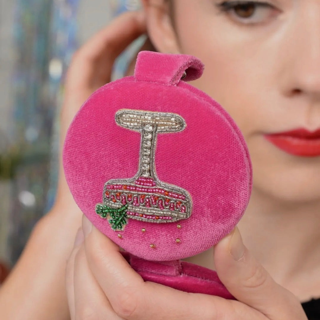 MY DORIS | Berry Fizz Cocktail Compact Mirror