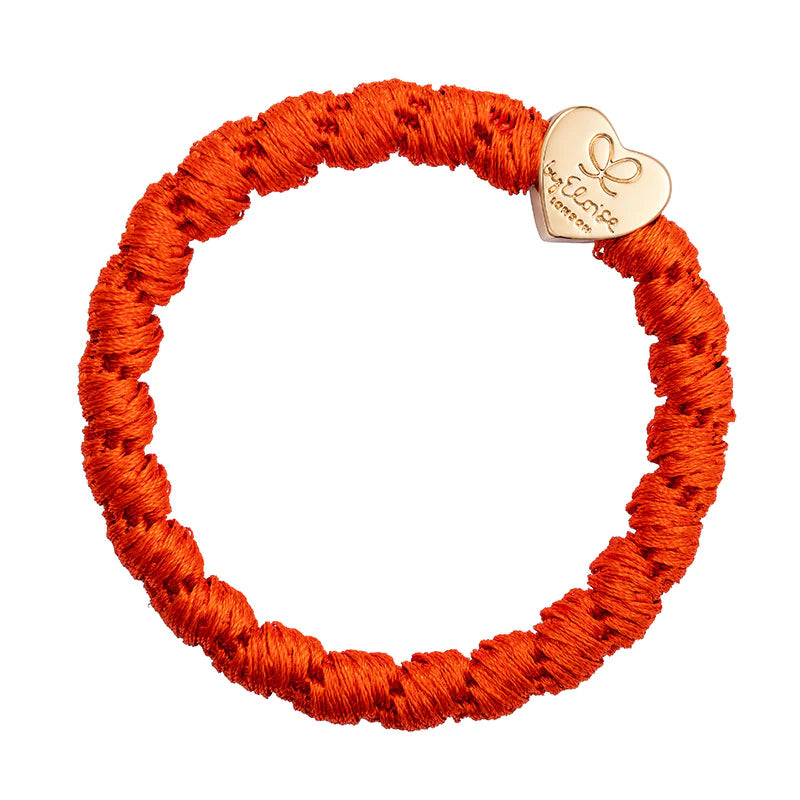 red orange gold heart woven hair band by eloise