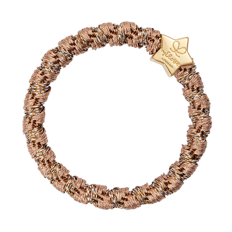 Suede Woven Hair Band with Gold Star