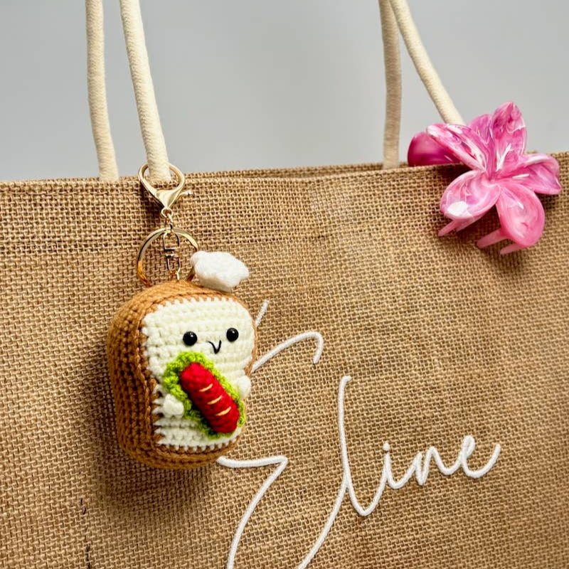 Grigri Crochet Sandwich Bag Keychain