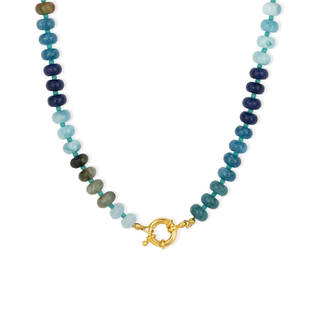 ASHIANA London | Kauai Chunky Beaded Necklace Blue
