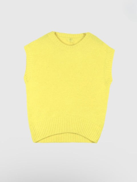 Yellow Sleeveless Jumper