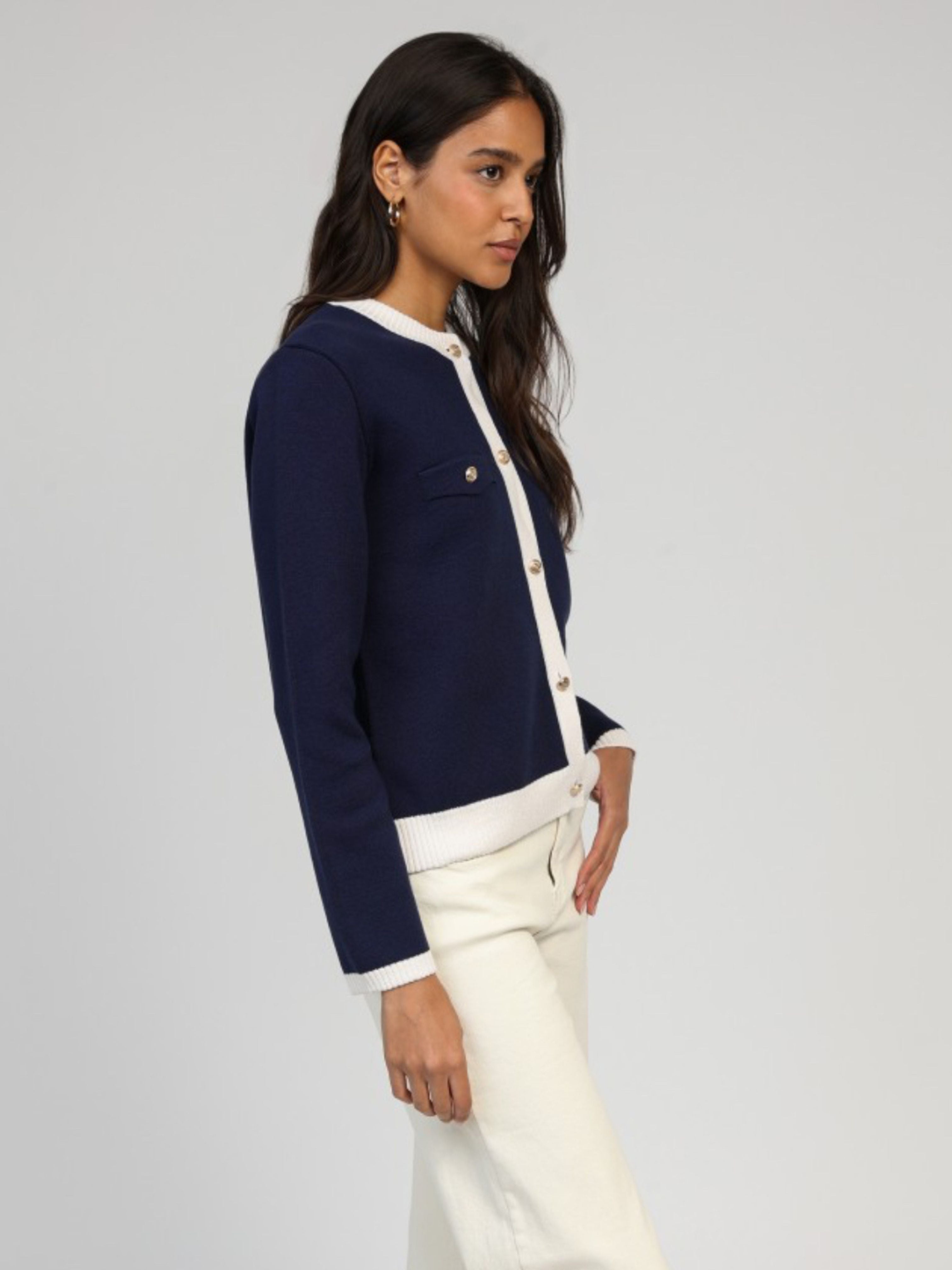 Navy Cardian with Pockets