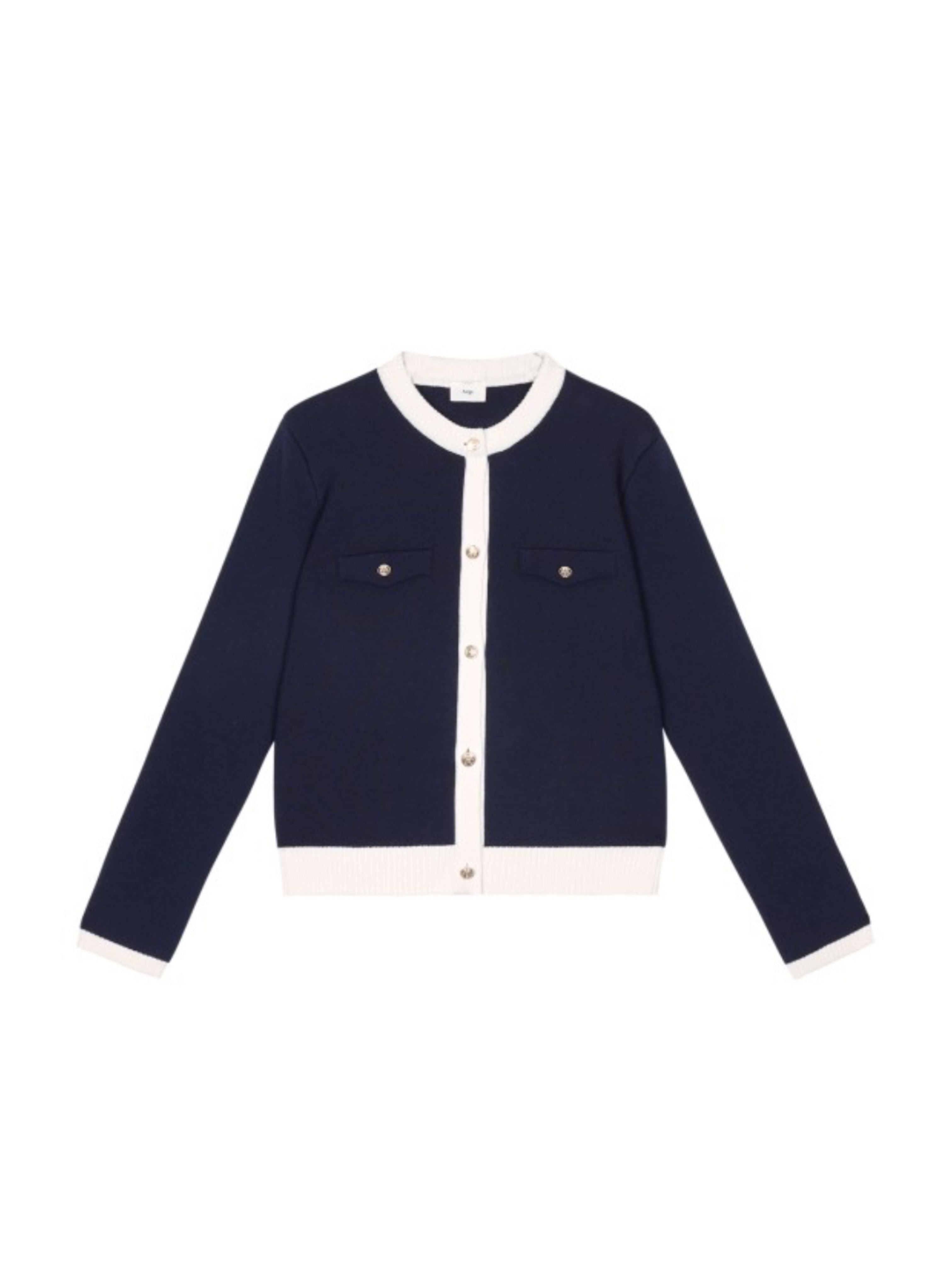 An'ge Navy Knit Cardigan