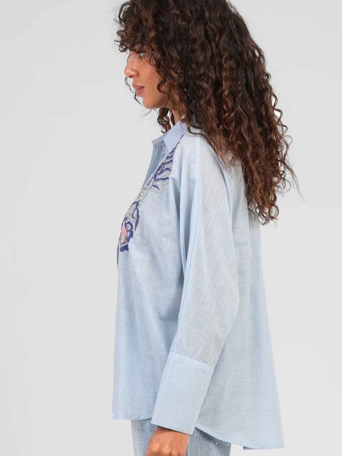 Blue Cotton Shirt